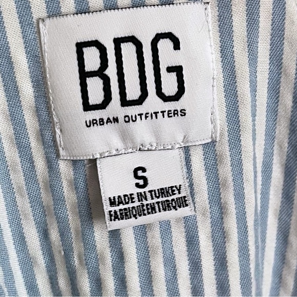 BDG Urban Outfitters • Blue and White Striped Seersucker Dress - Picture 7 of 7